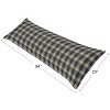 Sweet Jojo Designs Boy Body Pillow Cover (Pillow Not Included) 54in.x20in. Rustic Patch Blue and Tan - 4 of 4