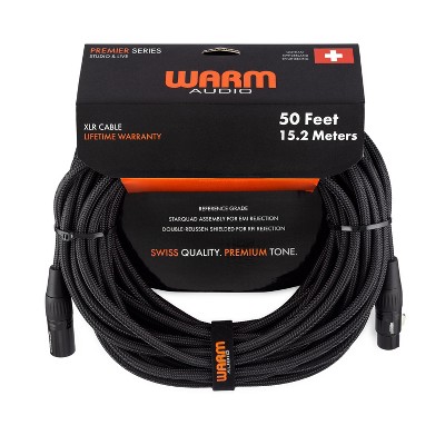 Warm Audio Premier Series XLR Female to XLR Male Microphone Cable - 50-foot