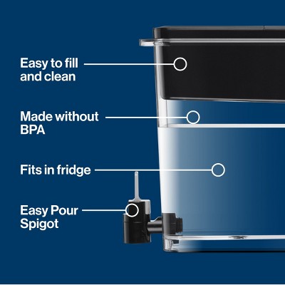 Brita Extra Large 27-Cup UltraMax Filtered Water Dispenser with Filter - Jet Black_16