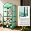 Aoodor 27x19x63 Inch 4 Tier Upgrade Greenhouse with Protective PE/PVC Base for Tidier and Cleaner Indoor Outdoor Gardening - 4 of 4