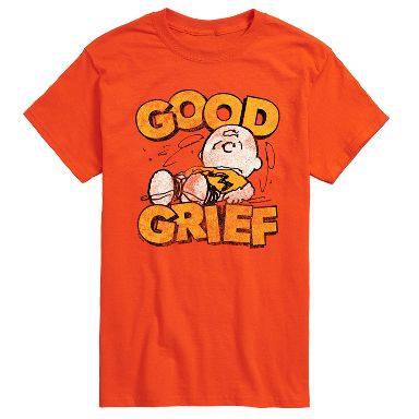 Men's Peanuts Good Grief Vintage Short Sleeve Graphic T-Shirt