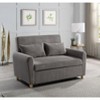 VYNXARIA Modern 54" Brown Corduroy Convertible Sleeper Loveseat,Sofa for Living Room - 2 of 4