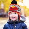 Elmo Boys Winter Beanie Hat and Mittens Set- Gray/Red (Age 2-4) - 2 of 2