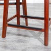 NicBex Dining Chairs Upholstered Chair Backless Saddle Bone Leather Seat Bar Stools for Kitchen, Bedroom - 4 of 4