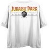 Jurassic Park They Are Real Life Finds A Way Crew Neck Short Sleeve Women's White Crop Top - 2 of 4