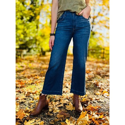 Women's Nori Cropped Wide-leg Jeans - HIDDEN 26