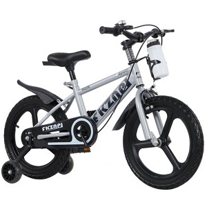 Okak 16/18IN Kids Bike with High Carbon Steel Frame and Magnesium Alloy Wheels, Toddler Bike with Night Glow Training Wheels for Girls & Boys - 1 of 4