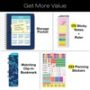 HARDCOVER 2026 Planner, 8.5"x11": 14 Months (Nov 2025-Dec 2026), Daily/Weekly/Monthly,  Bookmark, Pocket Folder w Sticky Notes (Dragonflies) - 2 of 4