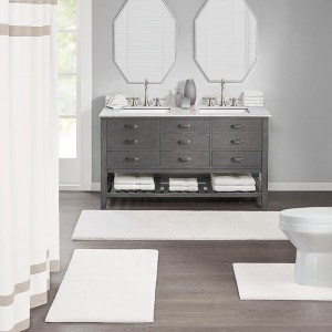 Hotel Collection Style Luxury Solid Bath Rug, Premium Touch Heavy Weight Fabric Quick-Dry Bath Rug for Year Round Use - 1 of 4