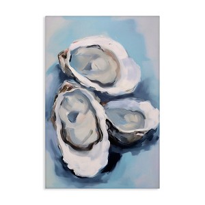 Stupell Industries Three Oyster Seashells Canvas Wall Art - 1 of 4