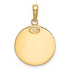 Black Bow Jewelry 14k Yellow Gold Round Saint Christopher Medal Pendant, 16mm (5/8 Inch) - 3 of 4