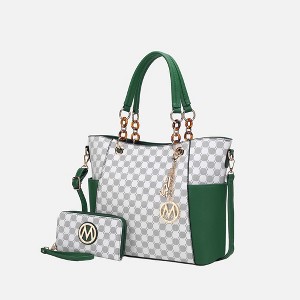 MKF Collection Merlina Circular Print Women’s Tote Bag with matching Wallet by Mia K - 1 of 4