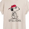Women's - Peanuts - Snoopy Still Cool Oversized Graphic T-Shirt - 2 of 4