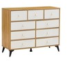 Mid-Century Modern Sideboard Decorative Storage Cabinet, CENGHU Side Table with 9 Drawers, Bedside Table for Living Room, Kitchen, Bedroom, Hallway - 2 of 4