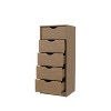 Natural Oak 5-Drawer Dresser for Nurseries and Bedrooms ¨C Modern Space-Saving Storage - 4 of 4