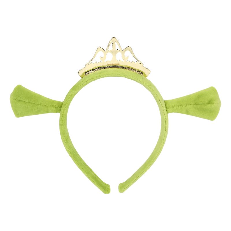 Shrek Fiona Ogre Crown Ears Headband and Heart Necklace Set, 5 of 7