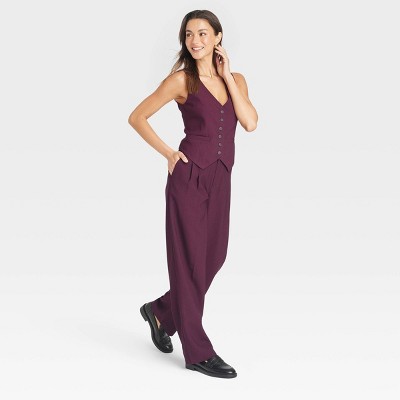 A New Day Women's High Rise Regular Fit Pleat-Front Lightweight