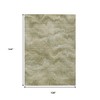 HomeRoots 9' X 12' Sage And Ivory Abstract Washable Indoor Outdoor Area Rug - 3 of 3