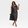 Women's Ruffle Sleeve Satin Maxi Dress - A New Day™ - 3 of 3