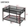 Full XL Over Full XL Bunk Bed with Ladder and Safety Guardrails - 3 of 4