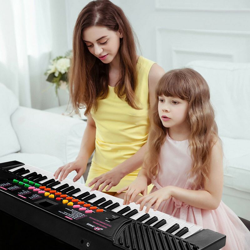 Costway 54 Keys Music Electronic Keyboard Kid Electric Piano Organ W/Mic & Adapter, 3 of 10