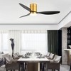 Airsurfer 52-inch 3-Blade Flush Mount LED Ceiling Fan with Light Remote - 2 of 4