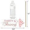 Big Dot of Happiness Funny 30th Pink Rose Gold Birthday - Happy Birthday Party Photo Booth Props Kit - 10 Piece - 3 of 4