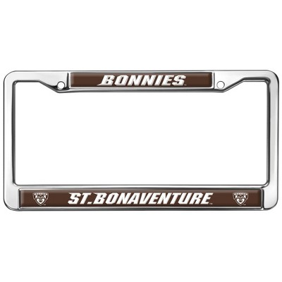St. Bonaventure Bonnies Design Full Size Standard License Plate Metal Frame