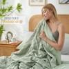 Cozy Bliss Seersucker Cooling Comforter Lightweight Cooling Blanket Breathable Soft Summer Quilt for Hot Sleepers - 4 of 4