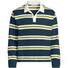 Lands' End Men's Long Sleeve Cotton Rugby Sweater Polo - 3 of 4