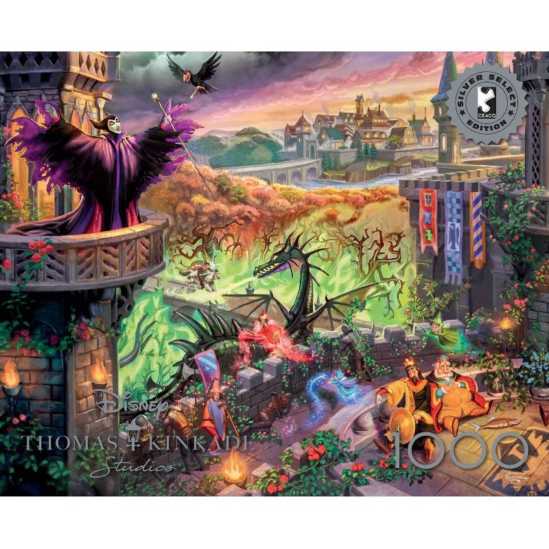Silver Select Thomas Kinkade Disney Maleficent 1000pc Puzzle, 5 of 7