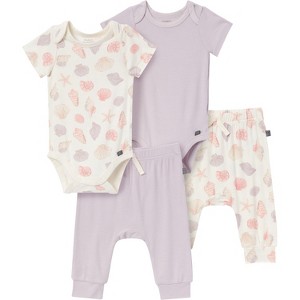 Modern Moments™ by Gerber Baby Girls' 4-Pack Bodysuit and Pant Set - 1 of 4