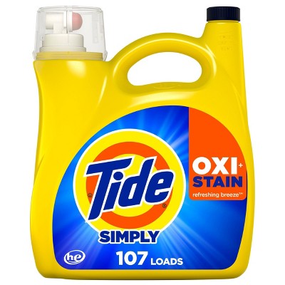 Tide Simply Oxi Boost Liquid Laundry Detergent for White Fabrics