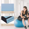 FDW Yoga Arts Mat Gymnastics Mat Wrestling Mat Tumbling Mat Gym Mat Folding Gymnastic Mat hick PU Leather Exercise Mat - 4 of 4