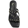 Journee Collection Womens Fanny Tru Comfort Foam Slide Low Block Heel Sandals Black 7.5 - 4 of 4