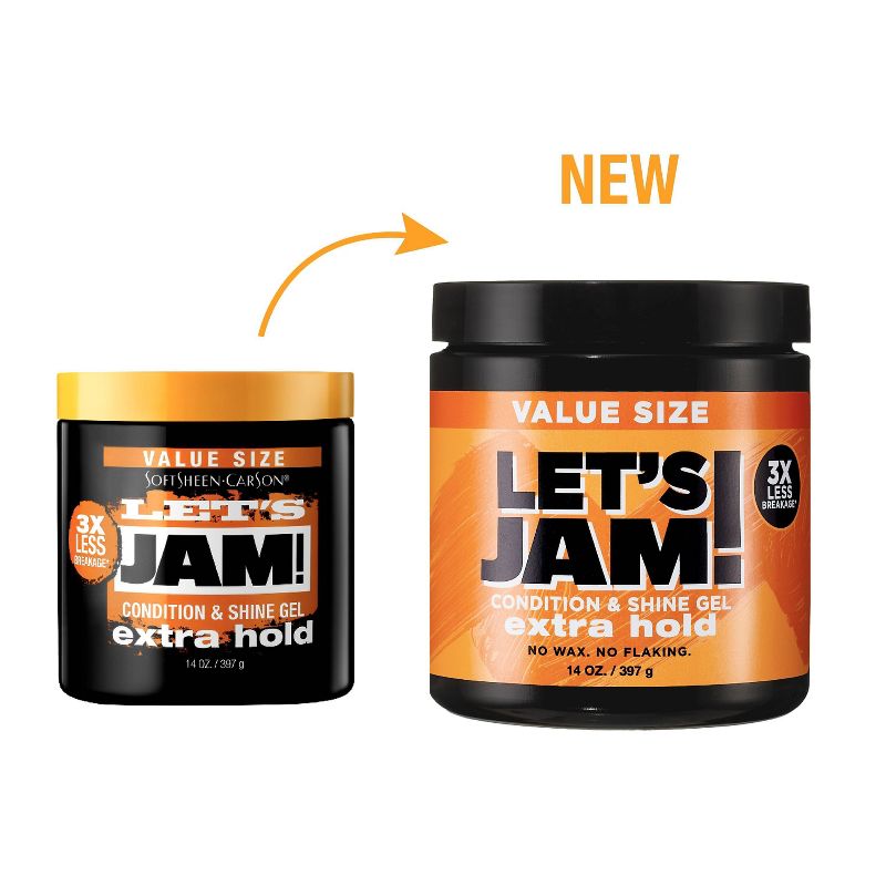 Let&#39;s Jam! Conditioning &#38; Shine Extra Hold Styling Hair Gel - 14oz, 5 of 10
