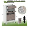 Farmhouse Shoe Storage Cabinet with 2 Flip Drawers - 4 of 4