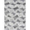 Jazz High-Low Pile Art Deco Geometric Indoor/Outdoor Area Rug  - JONATHAN Y - 2 of 4