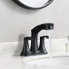 PROOX 4 in. Centerset Double Handle High Arc Bathroom Faucet with Pull Out Sprayer - 3 of 4