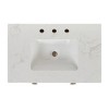 30" White Bathroom Vanity Set with Soft-Closing Doors & Brushed Gold Hardware - Fully Assembled Plywood Storage Cabinet, Timeless Elegance - 4 of 4