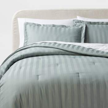3pc Luxe Striped Damask Comforter and Sham Set - Threshold™