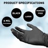 PSBM 1000 Nitrile 6mil Powder Free Gloves Black (Latex Vinyl Free) Large - 3 of 4
