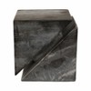 Stone Marble Modern Abstract Geometric Sculpture, Contemporary Accent Cube Handcrafted, Carved Stonework Tabletop Art Display for Home Décor - 4 of 4