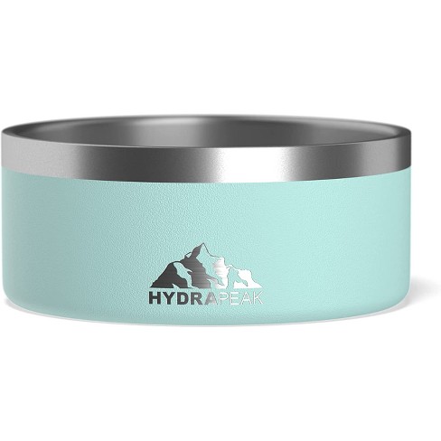 Hydrapeak Non Slip Stainless Steel Dog Bowl 8 Cup Black