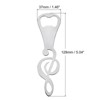 Unique Bargains Metal Music Note Flat Beer Soda Bottle Opener for Home Bar 6 Pcs - 2 of 4