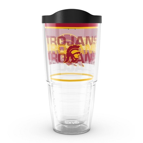 USC Trojans Wastebasket 15 Inch Metal Double Sided Team