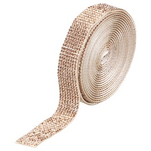 Unique Bargains Self-Adhesive Crafts Decorations Crystal Rhinestone Diamond Ribbons - 1 of 4