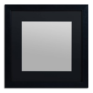 Trademark Fine Art 16"x16" Heavy Duty Black Frame with Black Mat - 1 of 3