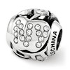 Black Bow Jewelry New York Collage Sterling Silver and Crystal Bead Charm - 2 of 4