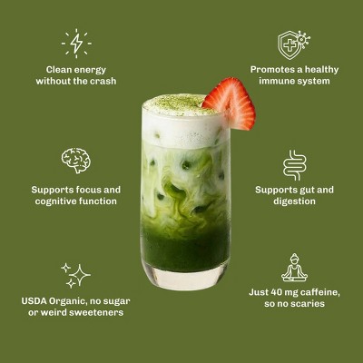 MUD\WTR Organic Strawberry Matcha Mushroom Coffee Alternative - 2.1oz